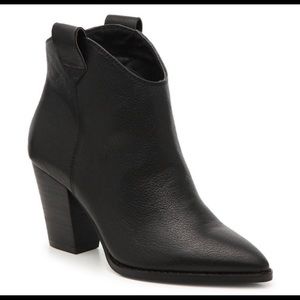 Lucky Brand black leather booties